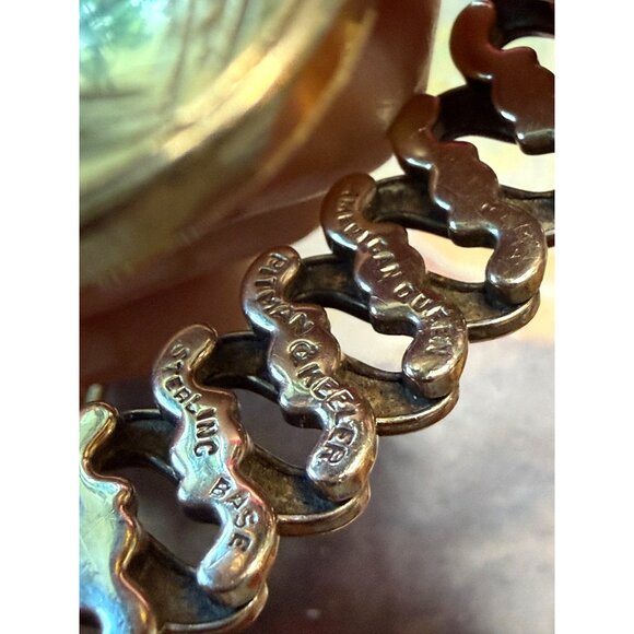 American Queen Pittman Keeler Sterling Base Expandable Link Sweetheart Bracelet - Picture 5 of 5